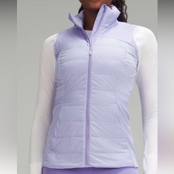 Lululemon Down for it All Vest  Size 6 Lilac Smoke EUC - Picture 8 of 8